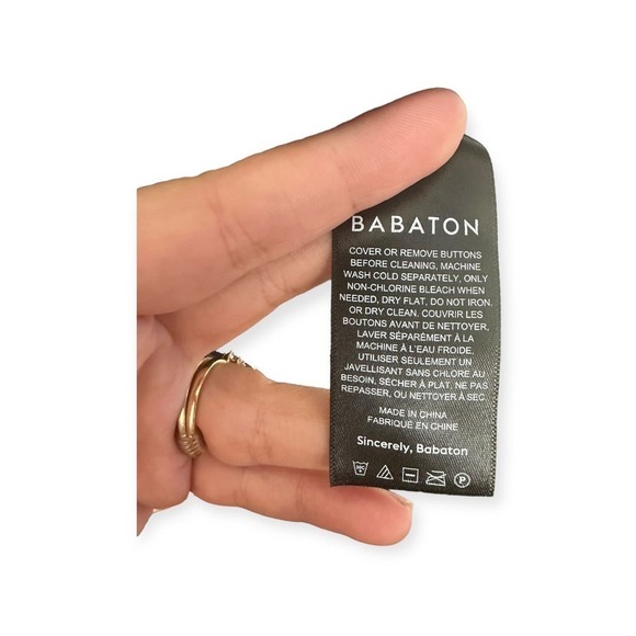 NWT Babaton Aritzia Pelli Hip Shirt Jacket in Elegant Charcoal - Picture 8 of 10